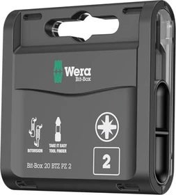 Wera 855/1 BTZ BiTorsion Pozidriv Bit 1/4", PZ2x25mm, 20 Stück