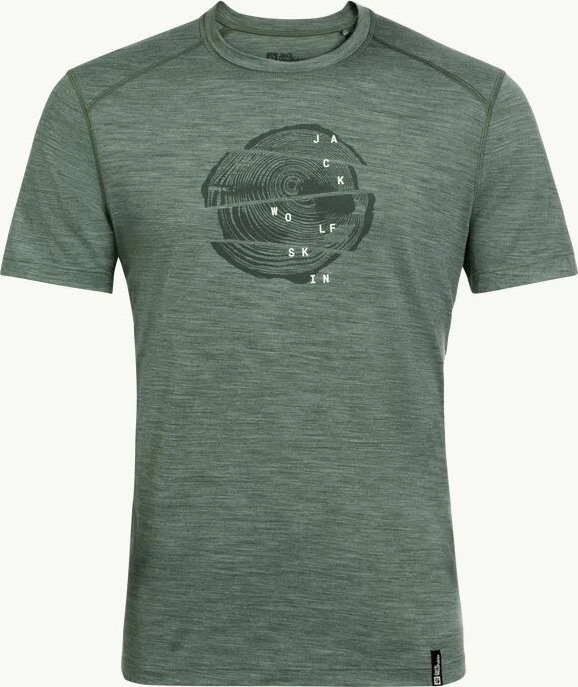 Jack Wolfskin Kammweg Funktionsshirt kurzarm hedge green (Herren)