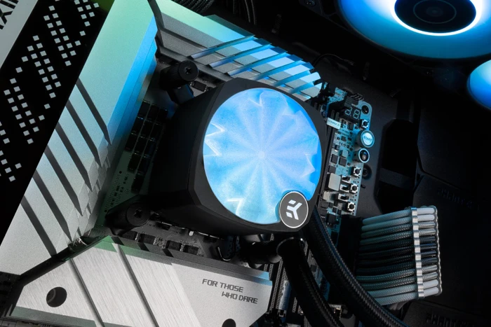 EK Water Blocks EK-Nucleus AIO Replacement Cover Creator Kit, weiß
