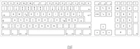 Jenimage Wireless Aluminium Keyboard, silber, Bluetooth, DE