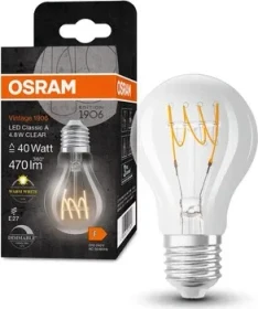 Osram Ledvance Filament LED Vintage 1906 Clas P 40 4.8W/827 E14