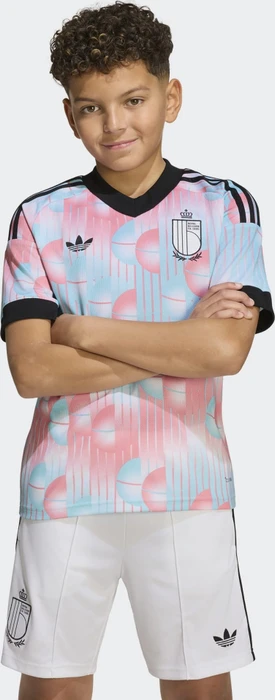 adidas FIFA WM 2026 Belgien Auswärtstrikot kurzarm frozen blue (Junior)