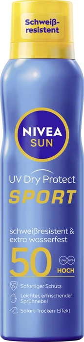 Nivea Sun UV Dry Protect Sport Sonnenspray LSF50, 200ml