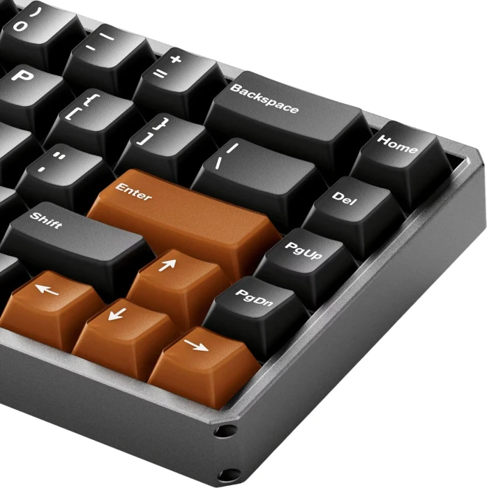 Akko MOD68 HE, Misty Black & Brown, LEDs RGB, hot-swap, AstroAim Magnetic, USB/Bluetooth, US