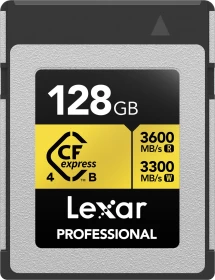 Lexar Professional GOLD R3600/W3300 CFexpress 4.0 Type B 128GB