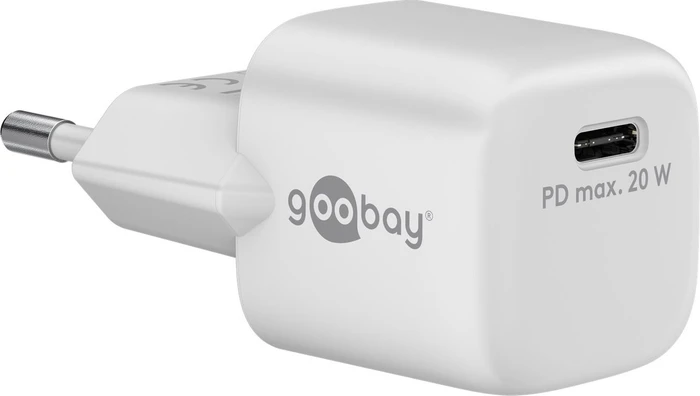 Wentronic Goobay USB-C PD GaN Schnellladegerät 20W weiß