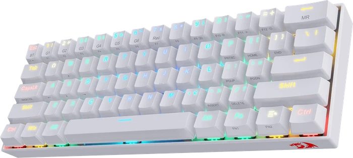 Redragon K530 Pro Draconic, LEDs RGB, hot-swap, weiß, Gaote Outemu BROWN, USB/Bluetooth, US