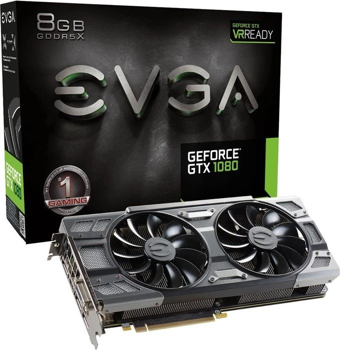 EVGA GeForce GTX 1080 FTW DT Gaming ACX 3.0, 8GB GDDR5X, DVI, HDMI, 3x DP