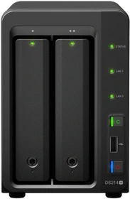 Synology DiskStation DS214+, 1GB RAM, 2x RJ-45 1000Base-T, 2x USB-A 3.0