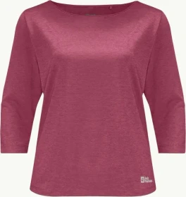 Jack Wolfskin Jwp Funktionsshirt 3/4 sangria red (Damen)