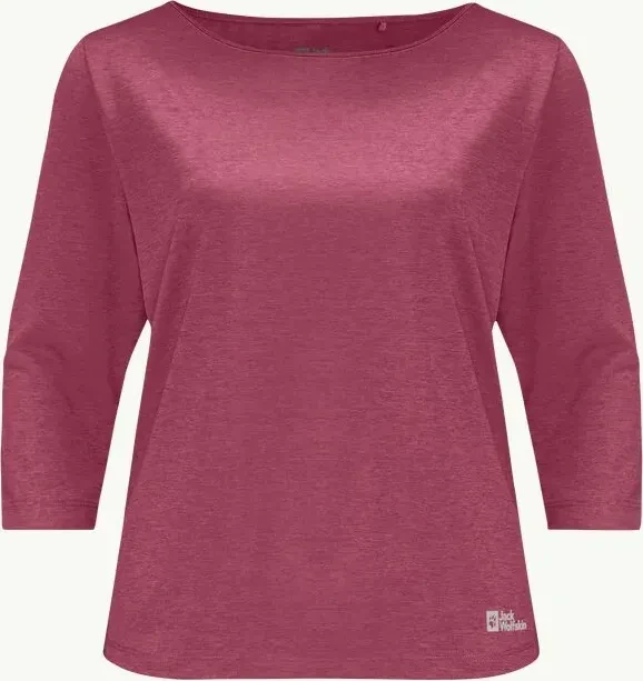Jack Wolfskin Jwp Funktionsshirt 3/4 sangria red (Damen)