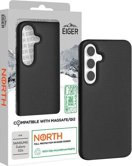 Eiger North MagSafe Case GRS für Samsung Galaxy S26 schwarz