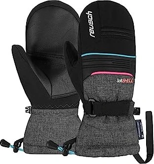 Reusch Kondor R-Tex XT Mitten Skihandschuhe black/black melange/knockout pink (Junior)