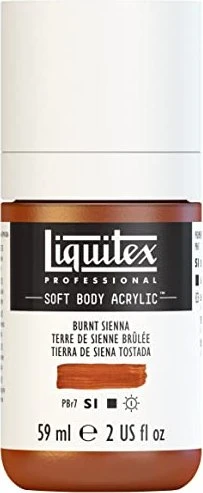 Liquitex Professional Soft Body Acrylic burnt sienna, 59ml