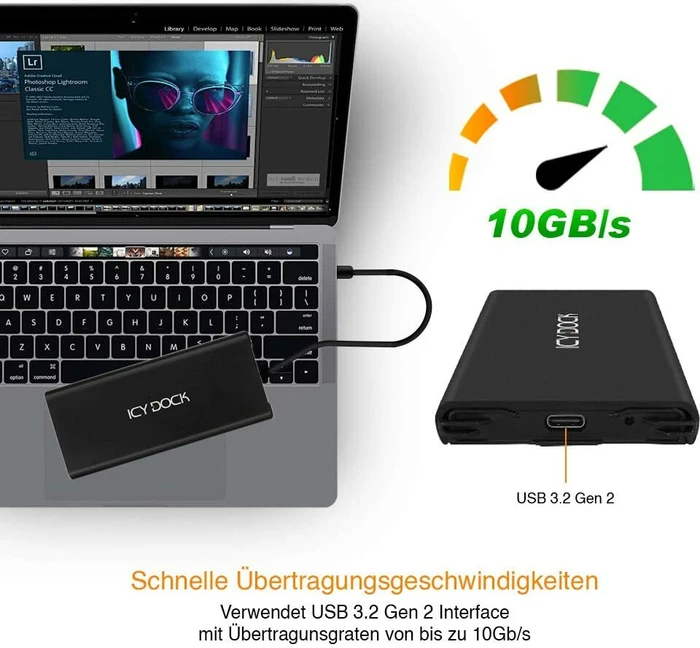 Icy Dock ICYNano MB861U31-1M2B, USB-C 3.1