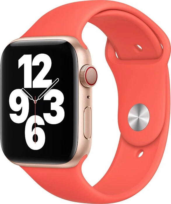 Apple Sportarmband Regular für Apple Watch 44mm zitruspink