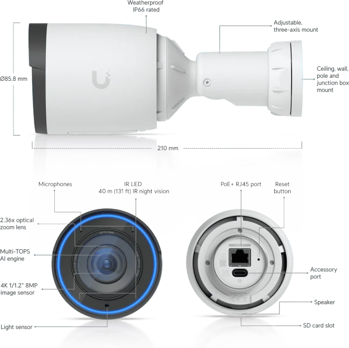 Ubiquiti UniFi G6 Pro Bullet, weiß