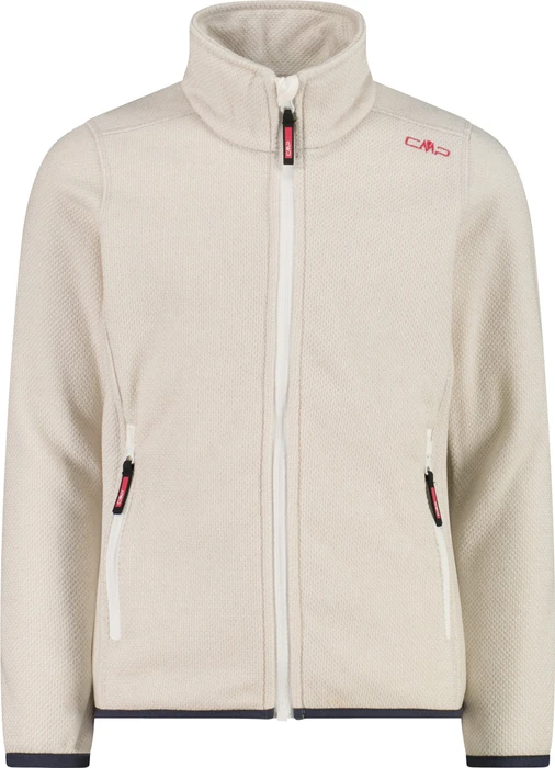 CMP Fleece Knit-Tech Meliert Jacke b.co gesso/vaniglia (Junior)