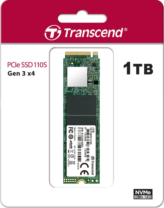 Transcend MTE110S SSD 1TB, M.2 2280 / M-Key / PCIe 3.0 x4