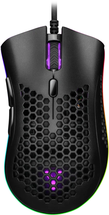 ISY IGM-4500-BK Ultralight RGB Gaming Maus schwarz, USB