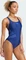 adidas Logo C-Back Badeanzug dark blue/semi lucid blue (Damen) Vorschaubild