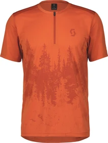 Scott Trail Flow Zip Trikot kurzarm braze orange (Herren)