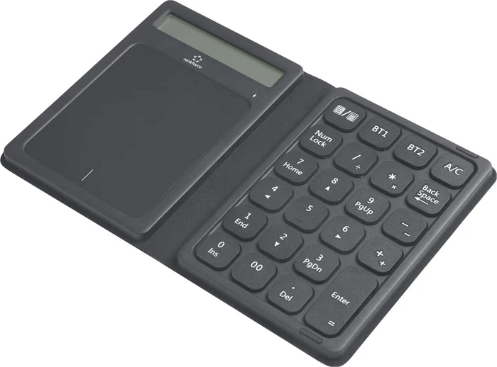Renkforce RF-NK-300 Nummernblock faltbar, mit Touchpad und Taschenrechnerfunktion, schwarz/grau, Bluetooth (RF-6721308)