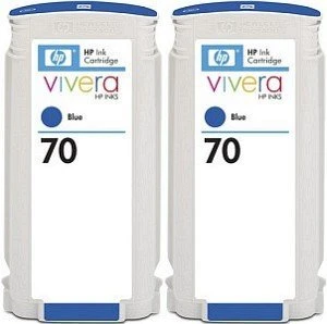 HP Tinte 70 blau, 2er-Pack