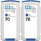 HP Tinte 70 blau, 2er-Pack Vorschaubild