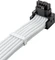 CableMod Universal Pro ModMesh, 12V-2x6 Kabel, StealthSense, natives 12V-2x6 Kabel, 1x 16-Pin PCIe 5.1 Stecker auf 16-Pin PCIe 5.1 Stecker, 90°, Variante A, weiß, 60cm Vorschaubild
