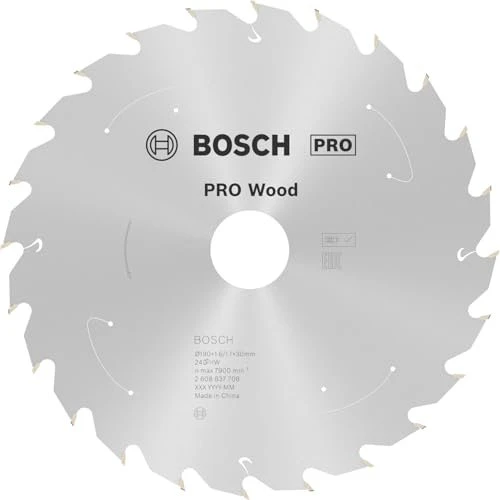 Bosch Professional Standard for Wood Kreissägeblatt 24Z, 190x1.1x30mm, 1 Stück