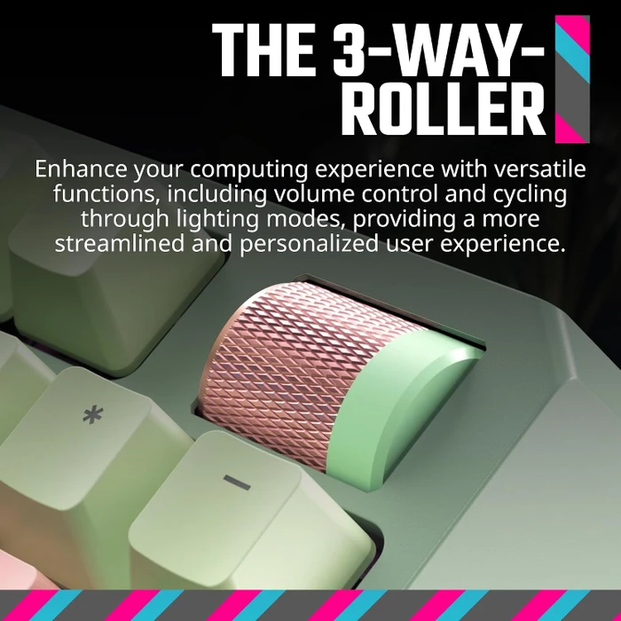 Cooler Master MK770, Macaron, LEDs RGB, hot-swap, Kailh Box V2 WHITE, USB/Bluetooth, US