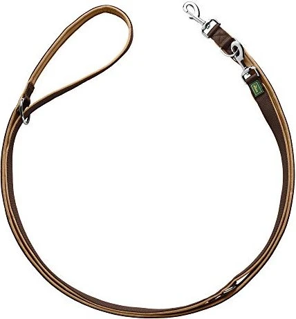 Hunter Neopren Verstellbare Hundeführleine, 2.5x300cm/caramel, braun