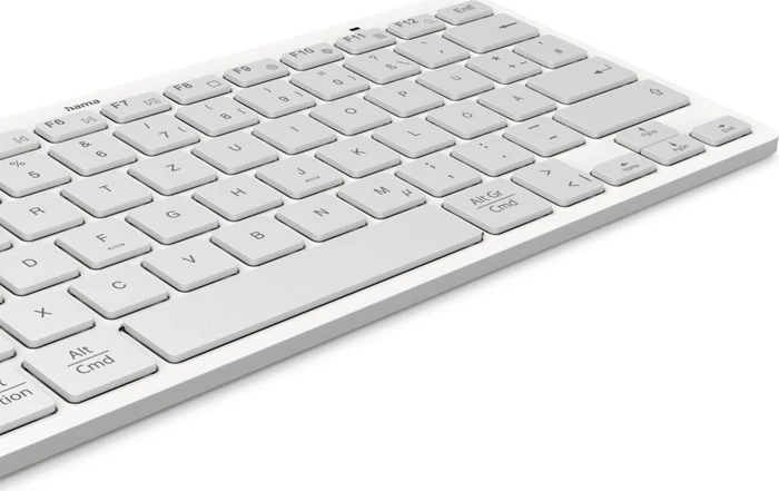 Hama KEY4ALL X510 Bluetooth-Tastatur silber/weiß, Bluetooth, DE