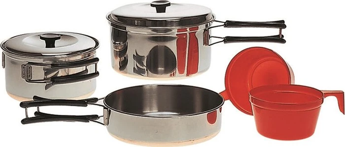 Mil-Tec Edelstahl Kochtopfset