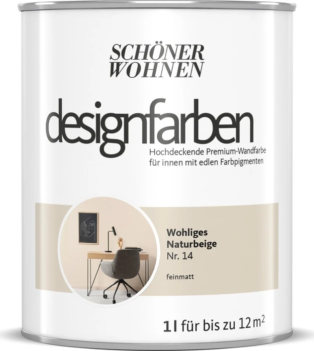 Schöner Wohnen Designfarben innen wohliges naturbeige, 1l