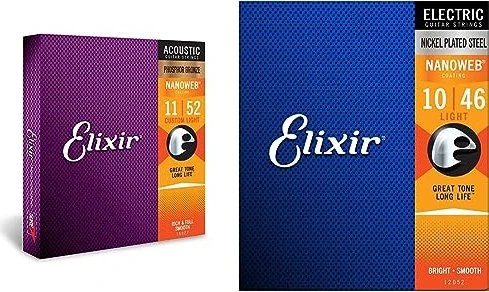 Elixir Acoustic Phosphor Bronze Nanoweb Custom Light