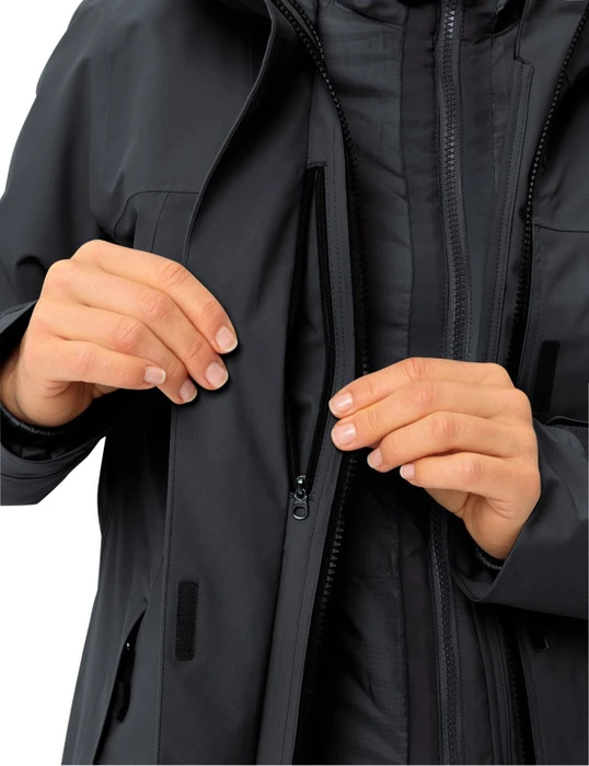 Vaude Neyland 3in1 Funktionsjacke schwarz (Damen)