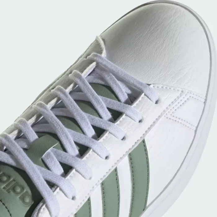 adidas Grand Court 2.0 cloud white/silver grey/olive strata