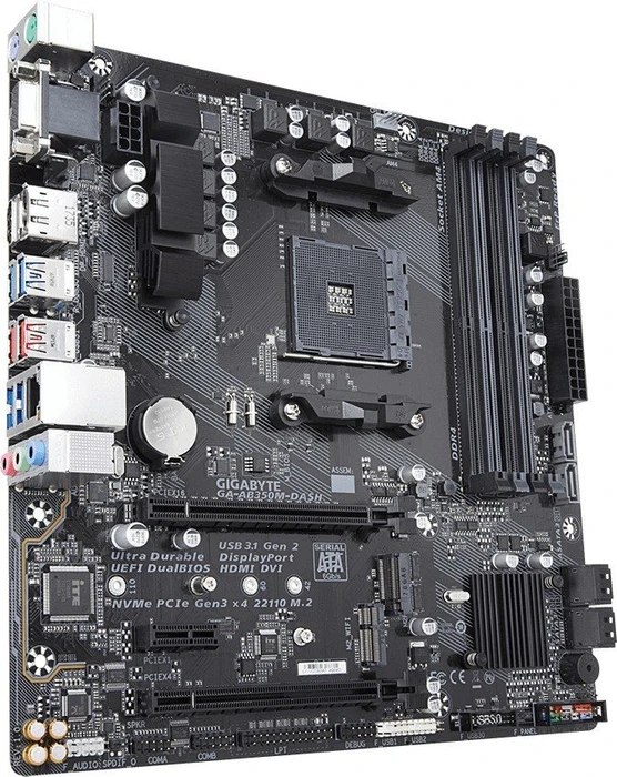 GIGABYTE GA-AB350M-DASH (AMD AM4)