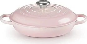 Le Creuset Gourmet-Profitopf Bräter aus Gusseisen rund 26cm 2.2l shell pink