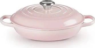 Le Creuset Gourmet-Profitopf Bräter aus Gusseisen rund 26cm 2.2l shell pink