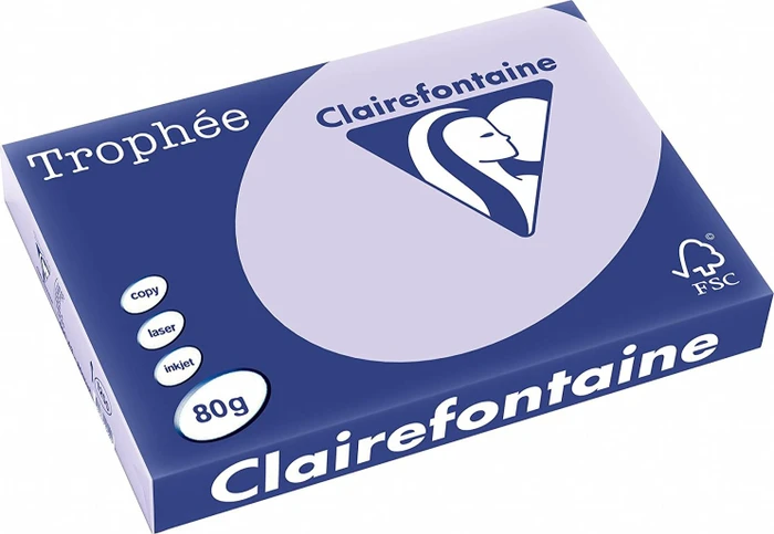 Clairefontaine Trophée Universalpapier matt lila, A3, 80g/m², 500 Blatt