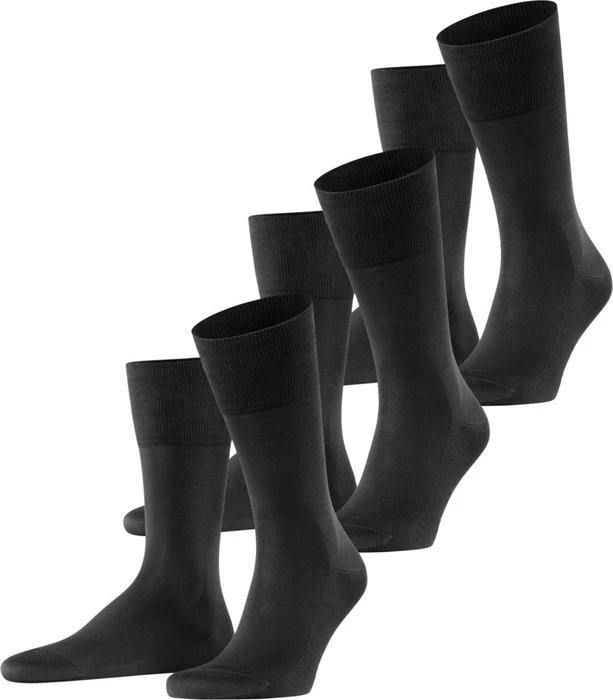 Falke Tiago Socken schwarz, 3 Paare (Herren) (12409-3000)