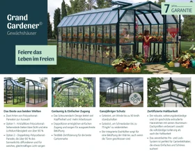 Palram Canopia Grand Gardener 8x20 Gewächshaus grün