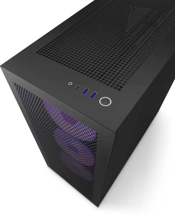 NZXT H7 Flow RGB Black, schwarz, Glasfenster
