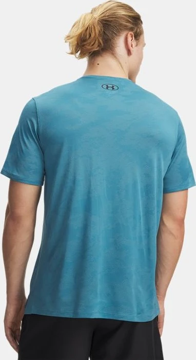 Under Armour Tech Vent Jacquard Funktionsshirt kurzarm boundless blue/black (Herren)