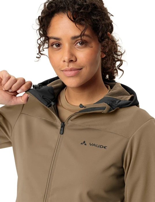Vaude Qimsa Hooded Softshell Fahrradjacke oat (Damen)