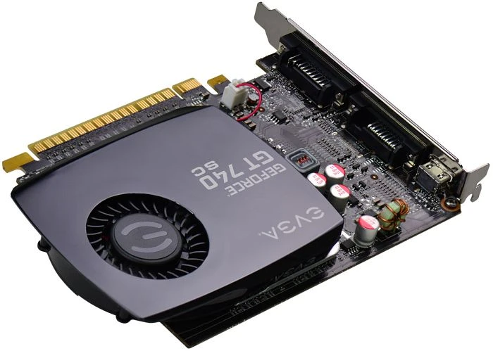 EVGA GeForce GT 740 SuperClocked [Single-Slot], 2GB DDR3, 2x DVI, Mini HDMI