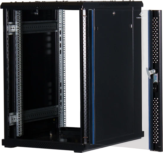 Rockstable 19" Serverschrank 18HE, Sicherheitsglastür, IP2X, schwarz, 800mm tief
